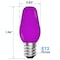 Luxrite C7 LED Purple Light Bulbs for String Lights 0.5W Enclosed Fixture Rated E12 Candelabra Base, 25PK LR21751-25PK - alternate 8